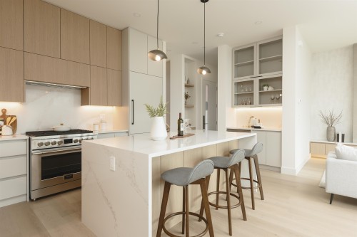 2-735 10Th Avenue E, Vancouver, BC - Indoor Photo Showing Kitchen With Upgraded Kitchen