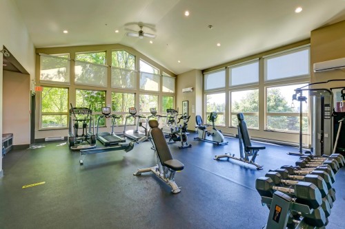 187-3105 Dayanee Springs Boulevard, Coquitlam, BC - Indoor Photo Showing Gym Room