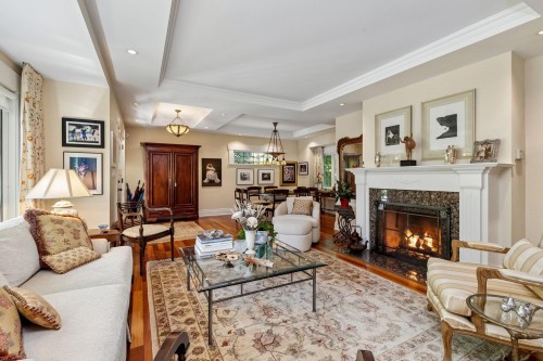 2997 38Th Avenue W, Vancouver, BC - Indoor Photo Showing Living Room With Fireplace