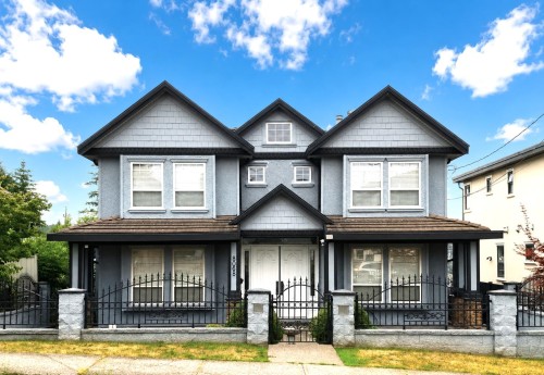 8068 11Th Avenue, Burnaby, BC - Outdoor With Deck Patio Veranda With Facade