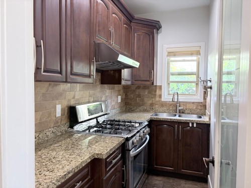 8068 11Th Avenue, Burnaby, BC - Indoor Photo Showing Kitchen With Double Sink