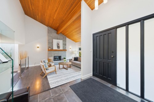 2023 Hill Drive, North Vancouver, BC - Indoor Photo Showing Other Room With Fireplace