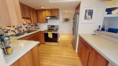 1339 Chestnut Street, Vancouver, BC - Indoor Photo Showing Kitchen With Double Sink