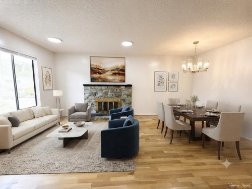 3220 Harwood Avenue, Coquitlam, BC - Indoor Photo Showing Other Room With Fireplace
