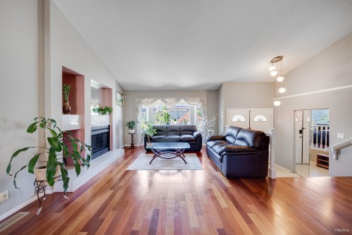 1295 Daimler Street, Coquitlam, BC - Indoor Photo Showing Living Room With Fireplace