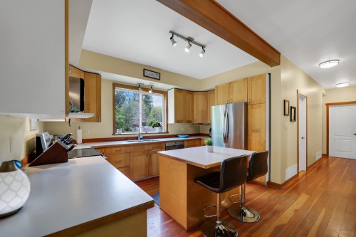 1985 Highway 99, Pemberton, BC - Indoor Photo Showing Kitchen With Double Sink