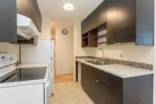 202-8040 Ryan Road, Richmond, BC - Indoor Photo Showing Kitchen With Double Sink
