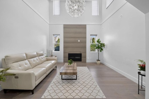 9571 Diamond Road, Richmond, BC - Indoor Photo Showing Other Room With Fireplace