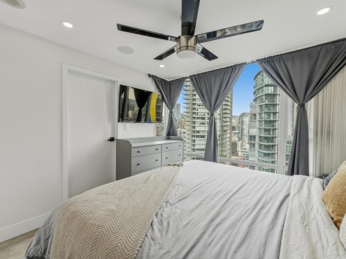 3106-1495 Richards Street, Vancouver, BC - Indoor Photo Showing Bedroom