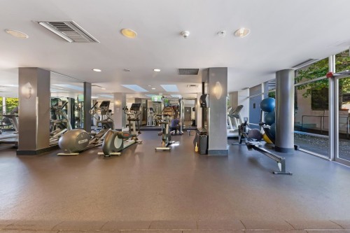 3106-1495 Richards Street, Vancouver, BC - Indoor Photo Showing Gym Room