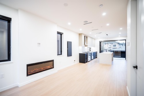 7960 Inverness Street, Vancouver, BC - Indoor Photo Showing Other Room With Fireplace