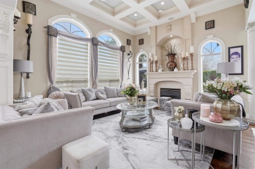 5957 Forglen Drive, Burnaby, BC - Indoor Photo Showing Living Room With Fireplace