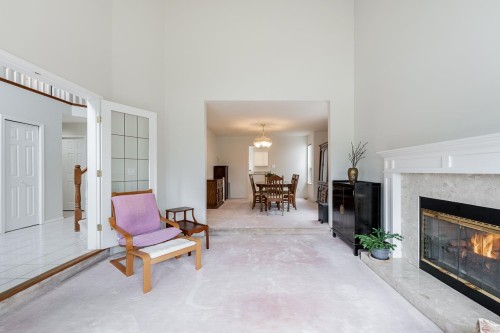 2917 Kalamalka Drive, Coquitlam, BC - Indoor Photo Showing Living Room With Fireplace