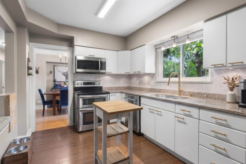 3026 Point Grey Road, Vancouver, BC - Indoor Photo Showing Kitchen With Double Sink