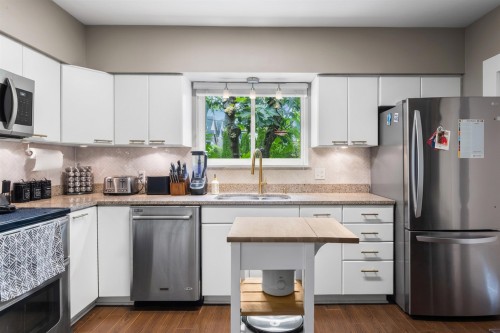 3026 Point Grey Road, Vancouver, BC - Indoor Photo Showing Kitchen With Double Sink