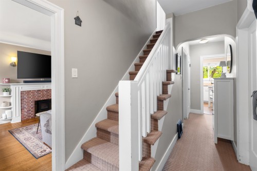 3026 Point Grey Road, Vancouver, BC - Indoor Photo Showing Other Room With Fireplace