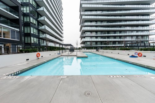 902-7977 Lansdowne Road, Richmond, BC - Outdoor With In Ground Pool