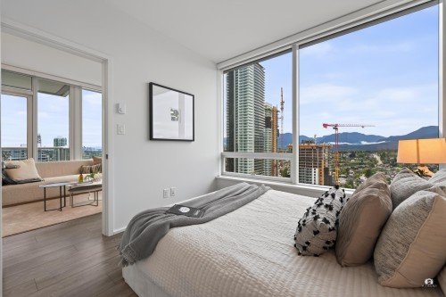 2709-1955 Alpha Way, Burnaby, BC - Indoor Photo Showing Bedroom