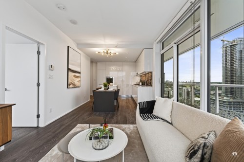 2709-1955 Alpha Way, Burnaby, BC - Indoor Photo Showing Living Room