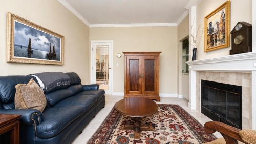 8418 Gillnet Place, Vancouver, BC - Indoor Photo Showing Living Room With Fireplace