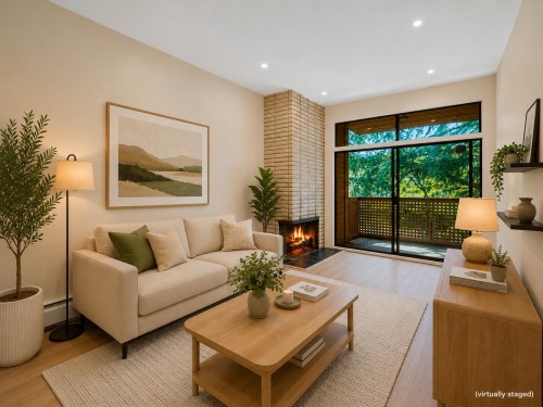 402-2211 2Nd Avenue W, Vancouver, BC - Indoor Photo Showing Living Room