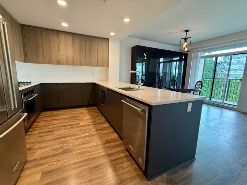 312-621 Regan Avenue, Coquitlam, BC - Indoor Photo Showing Kitchen With Double Sink
