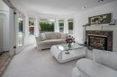 9851 Haddon Drive, Richmond, BC  - Indoor Photo Showing Living Room With Fireplace 