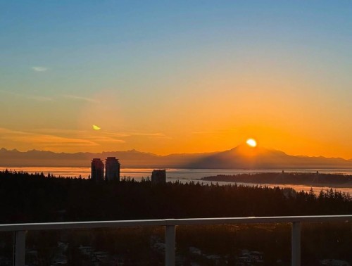 3703-657 Whiting Way, Coquitlam, BC - Outdoor With Body Of Water With View