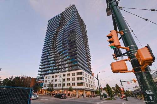 308-5058 Joyce Street, Vancouver, BC - Outdoor With Balcony With Facade