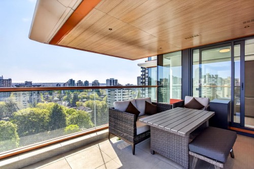 1606-1482 Robson Street, Vancouver, BC - Outdoor With Balcony With Exterior
