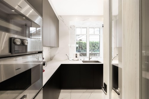 1239 40Th Avenue W, Vancouver, BC - Indoor Photo Showing Kitchen With Double Sink