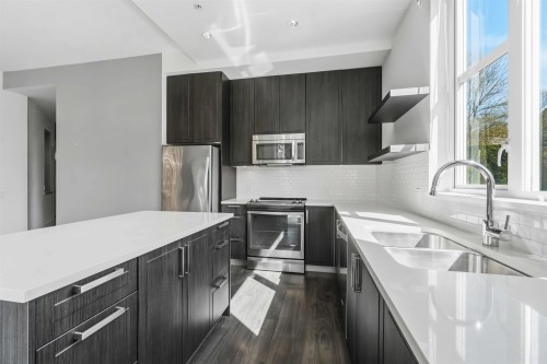 109-550 Seaborne Place, Port Coquitlam, BC - Indoor Photo Showing Kitchen With Double Sink With Upgraded Kitchen