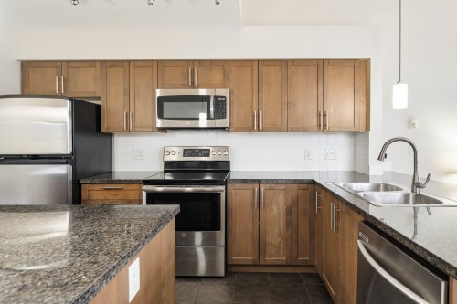 406-12283 224 Street, Maple Ridge, BC - Indoor Photo Showing Kitchen With Double Sink With Upgraded Kitchen