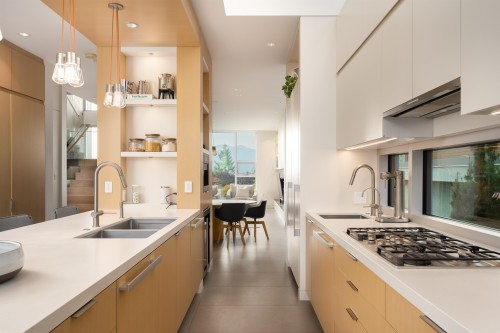 3250 20Th Avenue W, Vancouver, BC - Indoor Photo Showing Kitchen With Double Sink With Upgraded Kitchen