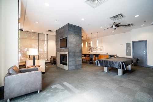 1261 Richards Street, Vancouver, BC - Indoor Photo Showing Other Room With Fireplace