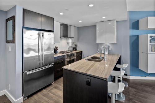 1509-1618 Quebec Street, Vancouver, BC - Indoor Photo Showing Kitchen With Double Sink With Upgraded Kitchen