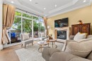 4077 13Th Avenue W, Vancouver, BC  - Indoor Photo Showing Living Room With Fireplace 