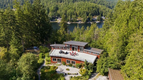 12899 Sunshine Coast Highway, Madeira Park, BC - Outdoor With Deck Patio Veranda With View