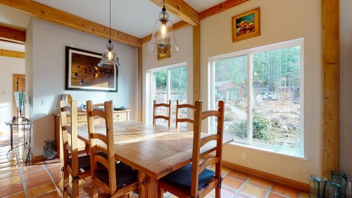 12899 Sunshine Coast Highway, Madeira Park, BC - Indoor Photo Showing Dining Room