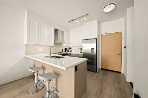 412-611 Regan Avenue, Coquitlam, BC - Indoor Photo Showing Kitchen With Double Sink