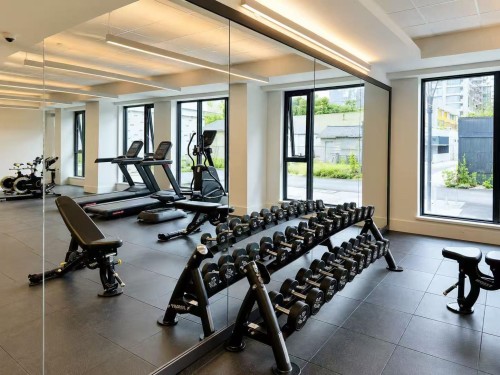 802-2729 Kingsway, Vancouver, BC - Indoor Photo Showing Gym Room