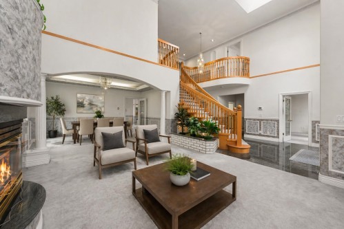 7471 Ledway Road, Richmond, BC - Indoor Photo Showing Other Room With Fireplace