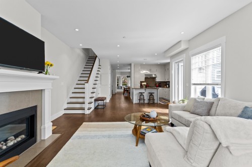 2416 8Th Avenue W, Vancouver, BC - Indoor Photo Showing Living Room With Fireplace