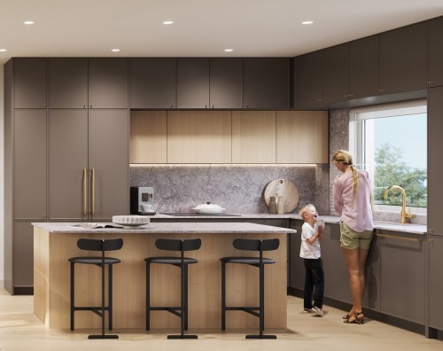 235-602 2Nd Street E, North Vancouver, BC - Indoor Photo Showing Kitchen With Upgraded Kitchen