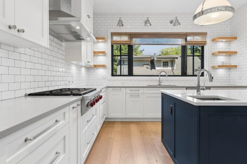 3363 15Th Avenue W, Vancouver, BC - Indoor Photo Showing Kitchen With Upgraded Kitchen
