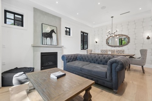 3363 15Th Avenue W, Vancouver, BC - Indoor Photo Showing Living Room With Fireplace