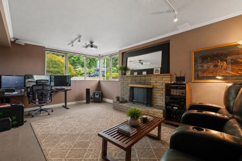 3883 Delbrook Avenue, North Vancouver, BC - Indoor Photo Showing Other Room With Fireplace