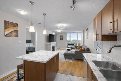 3003-1178 Heffley Crescent, Coquitlam, BC - Indoor Photo Showing Kitchen With Double Sink