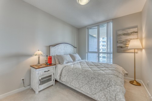 2203-3096 Windsor Gate, Coquitlam, BC - Indoor Photo Showing Bedroom