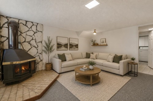 2576 Parker Street, Vancouver, BC - Indoor Photo Showing Living Room With Fireplace